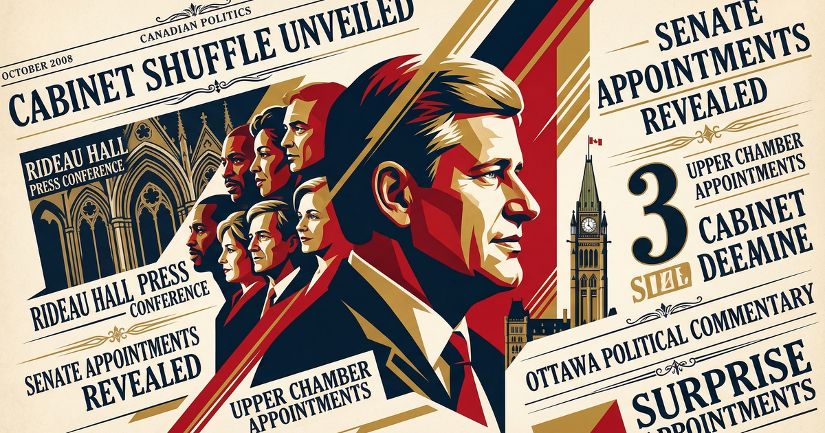 Cabinet shuffle and senate appointments