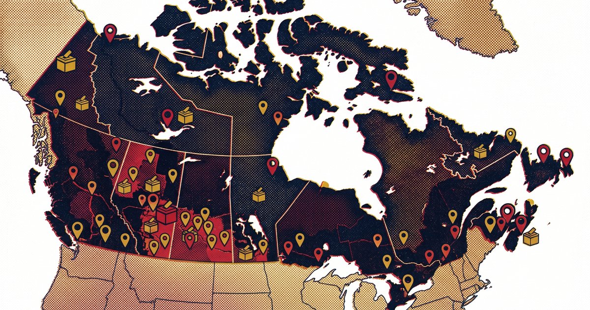 Canadian federal by-election maps are now on the Data Project