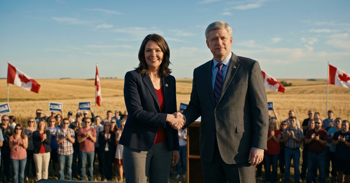 Danielle Smith endorses federal Conservative majority government