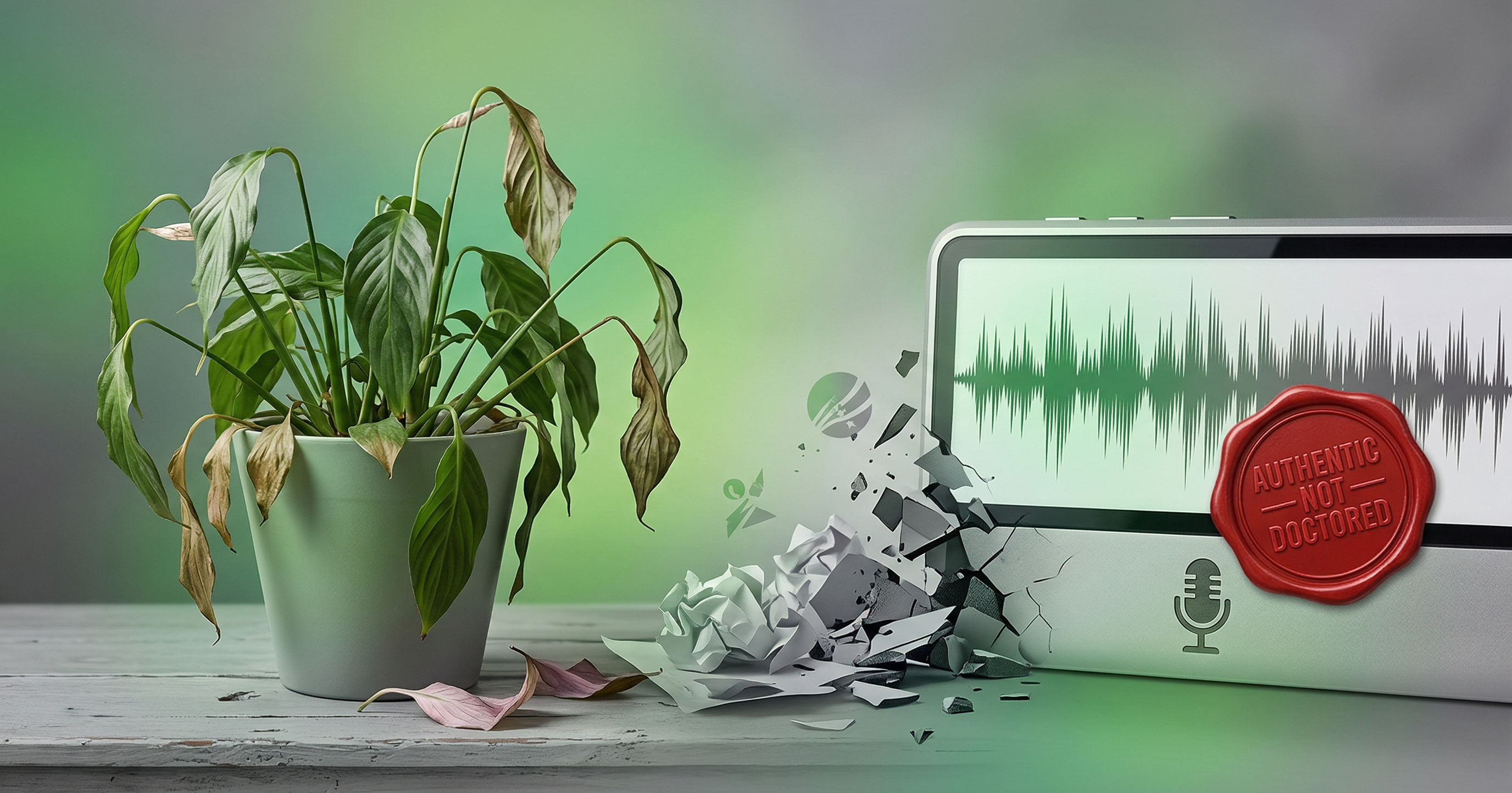 Green Party wilts, tape was not doctored