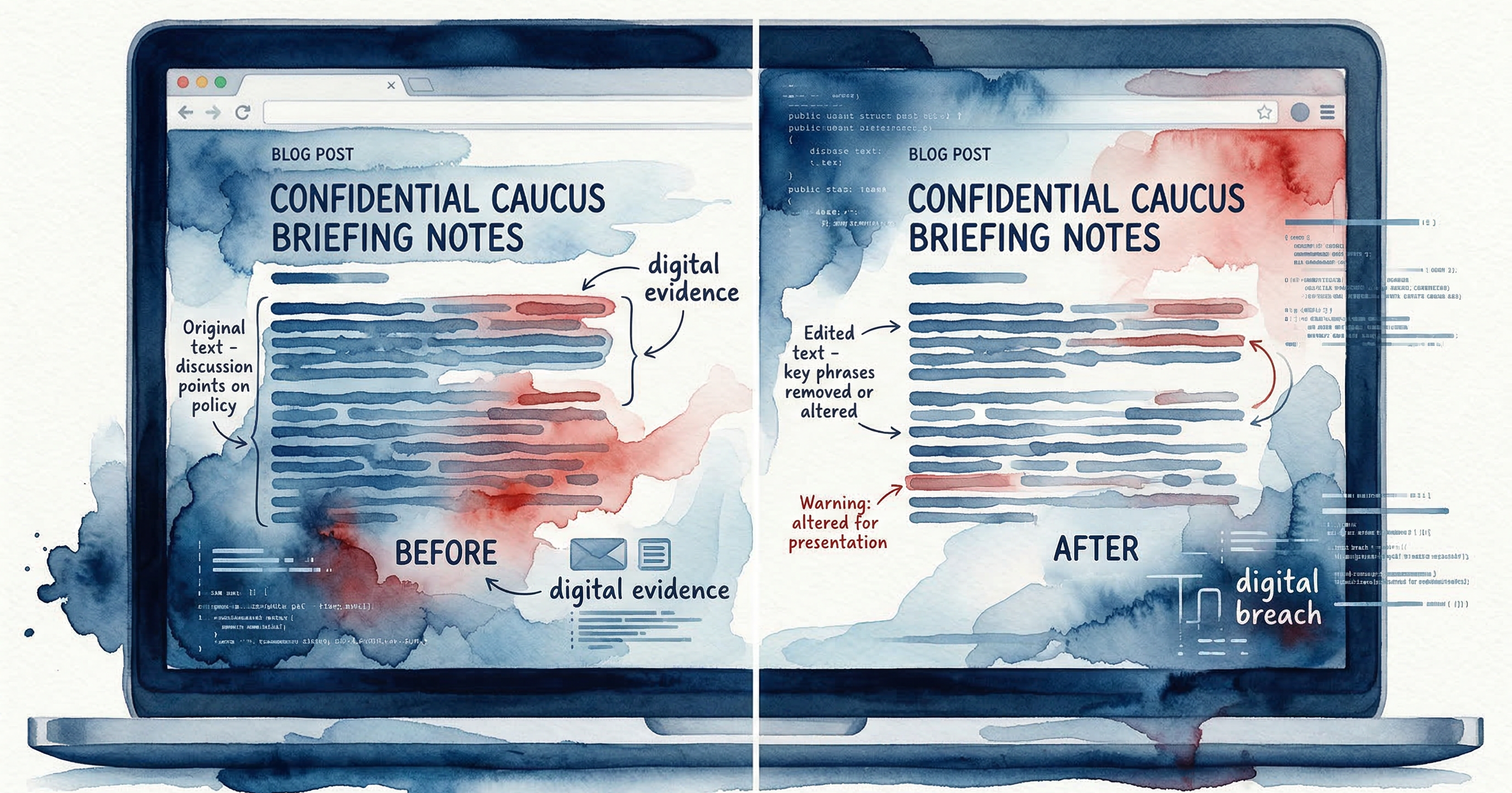 I took the Garth challenge: Example of caucus breach