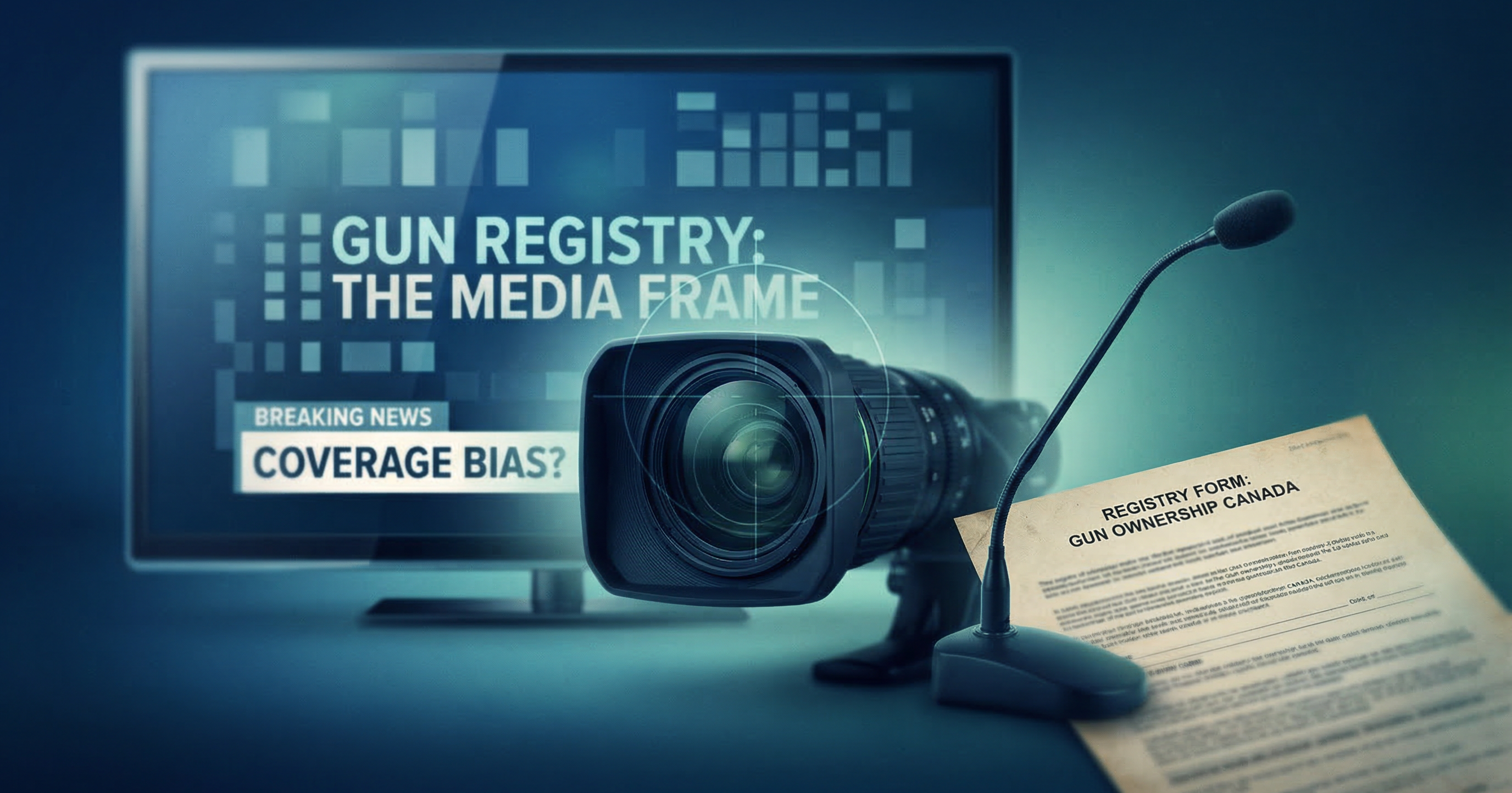 Is the media setting the agenda on the gun registry?