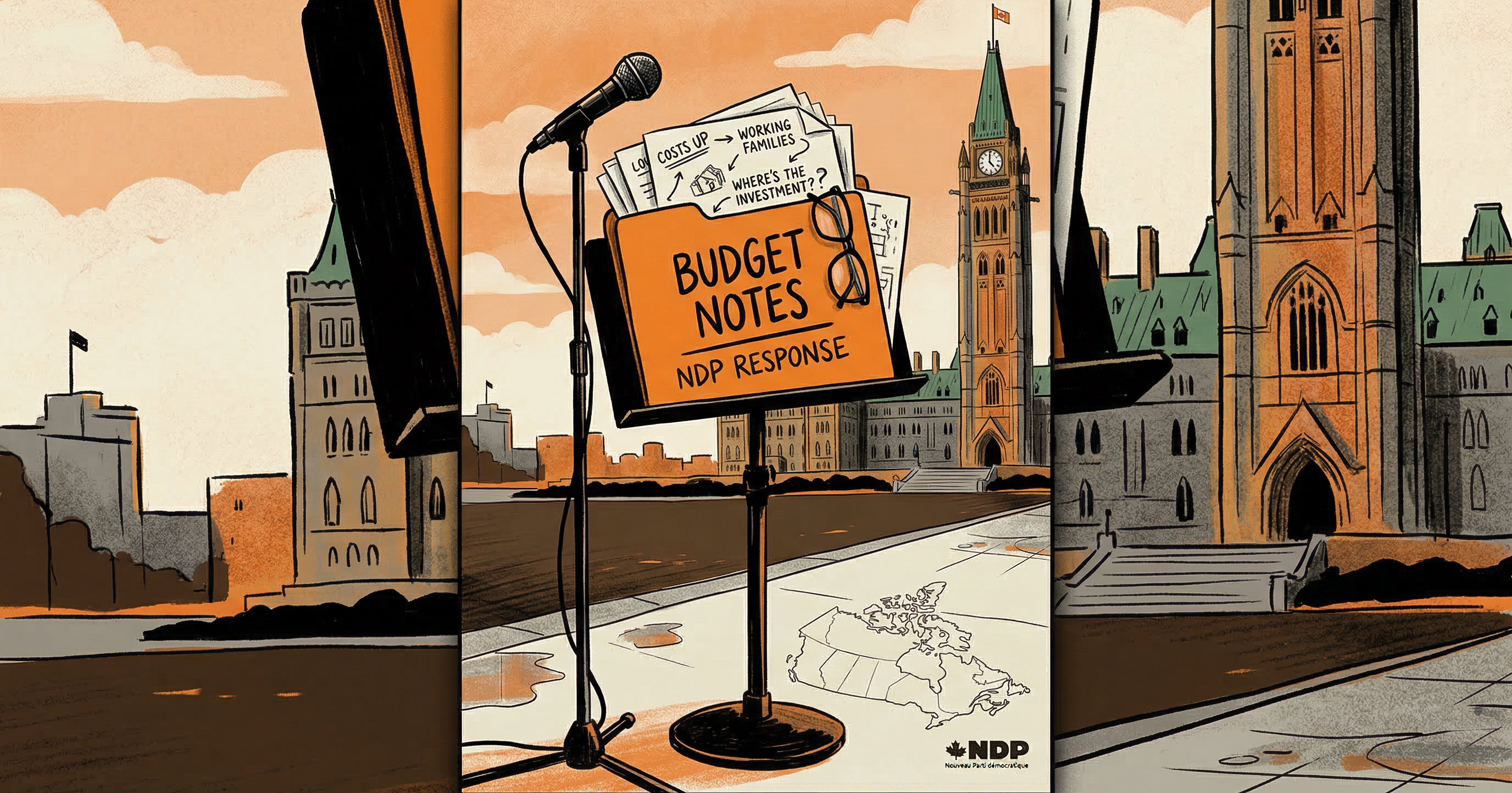 Jack Layton reacts to the budget