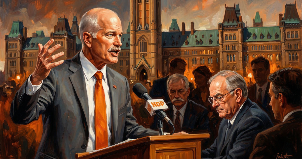 Jack Layton, the corporate tax cut and confidence votes