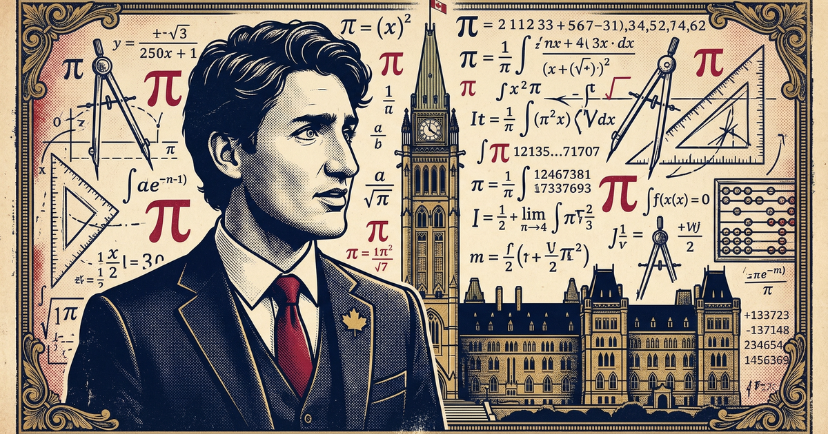 Justin Trudeau won’t recite pi to 19 decibels