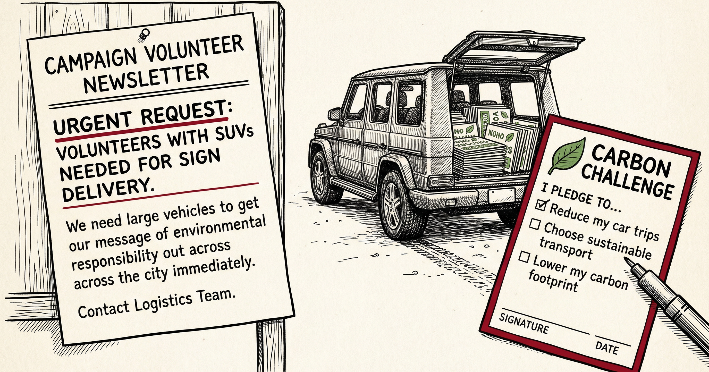 Kennedy campaign calls for SUVs fulfilling wrong type of carbon challenge