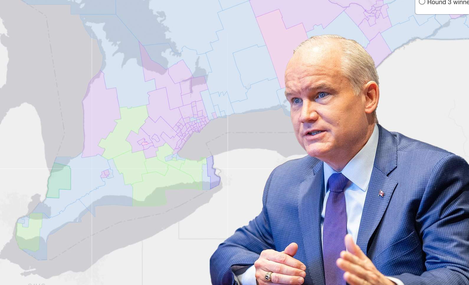 Conservative Party leadership map