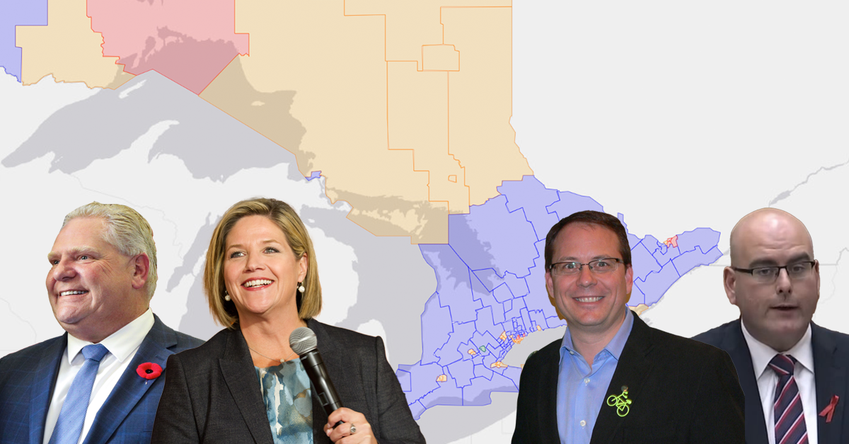 Mapping the results of the 2018 Ontario provincial election