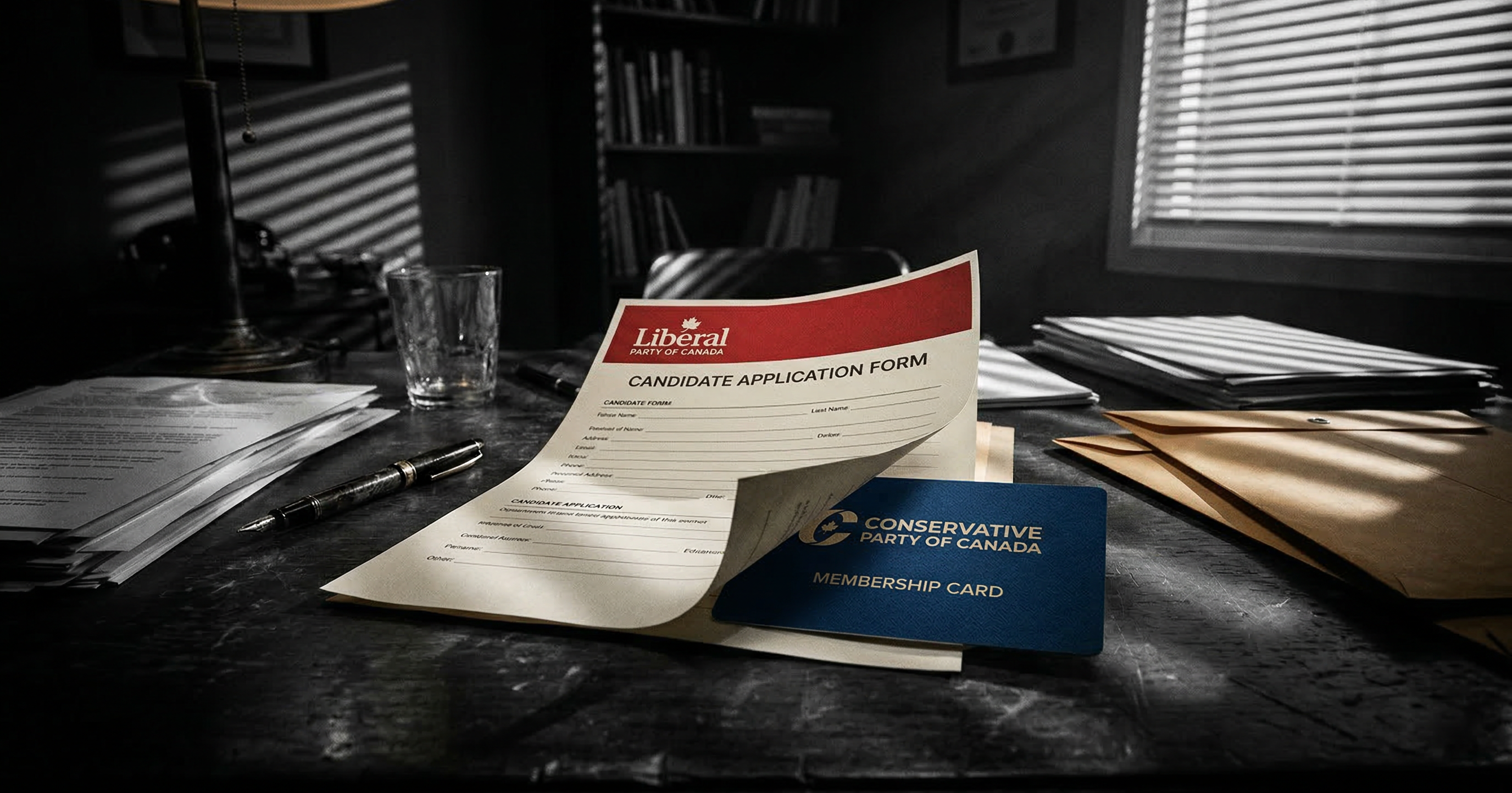 Liberal candidate of record is a Conservative on the books