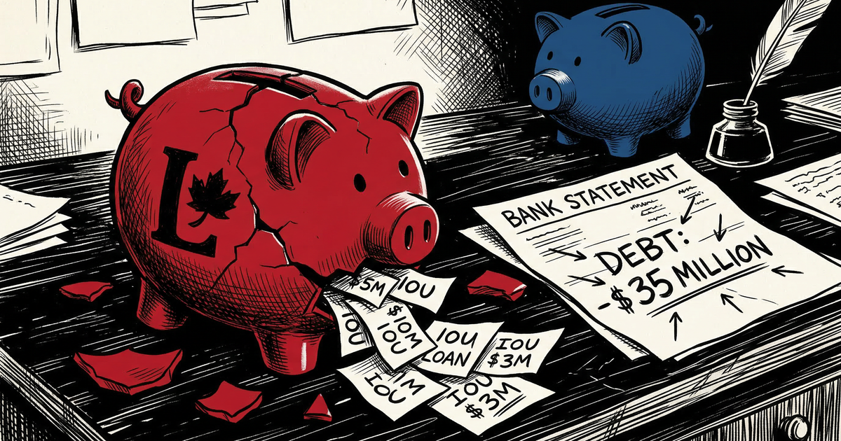 Liberal Party financially bankrupt too?