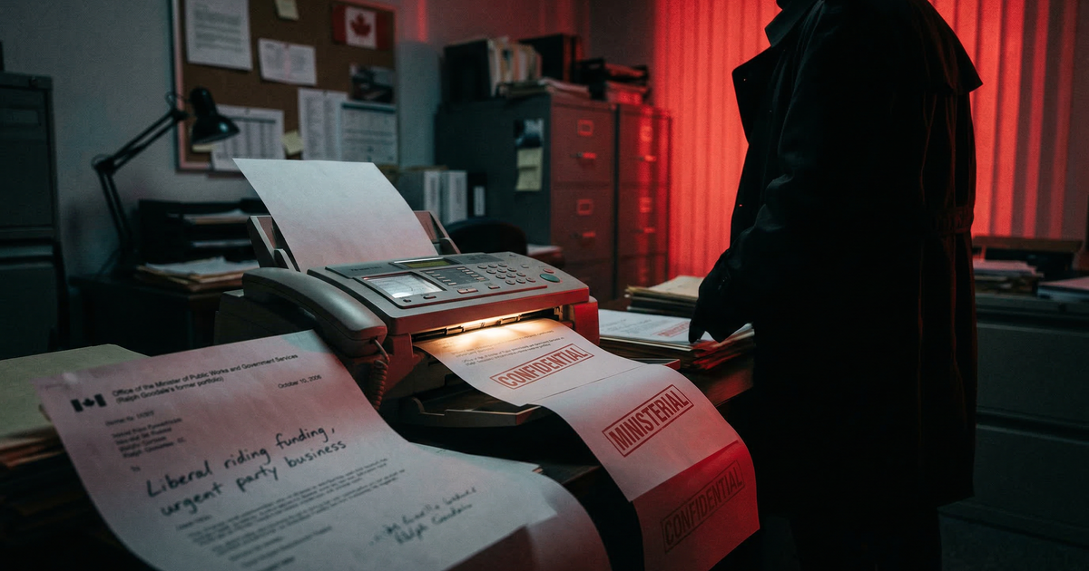 Liberal party using Goodale’s ministerial office for partisan business?