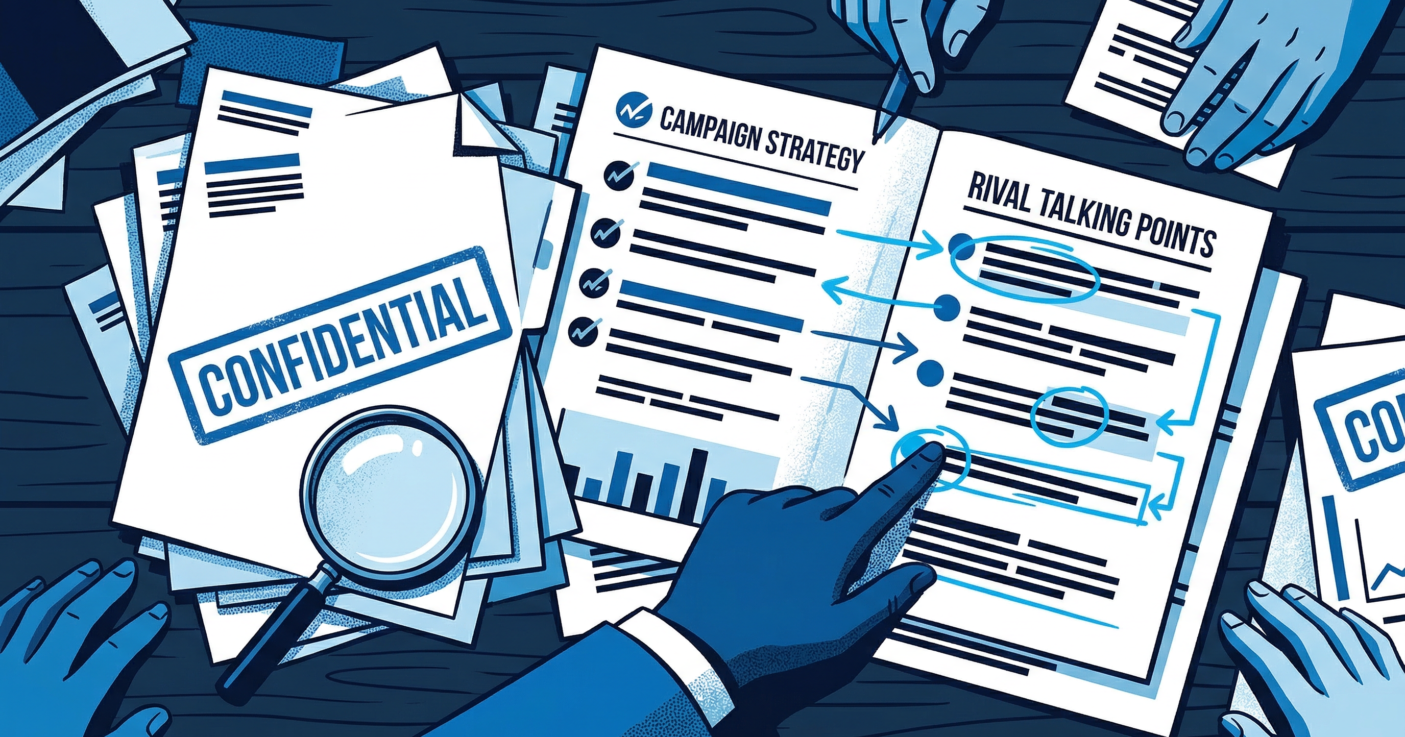 Internal memos reveal leadership campaign message tracks