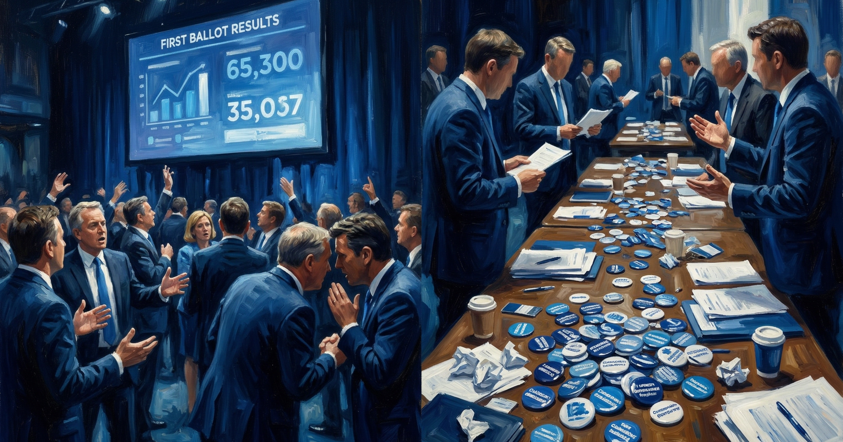 Peter van Loan reacts to first ballot results