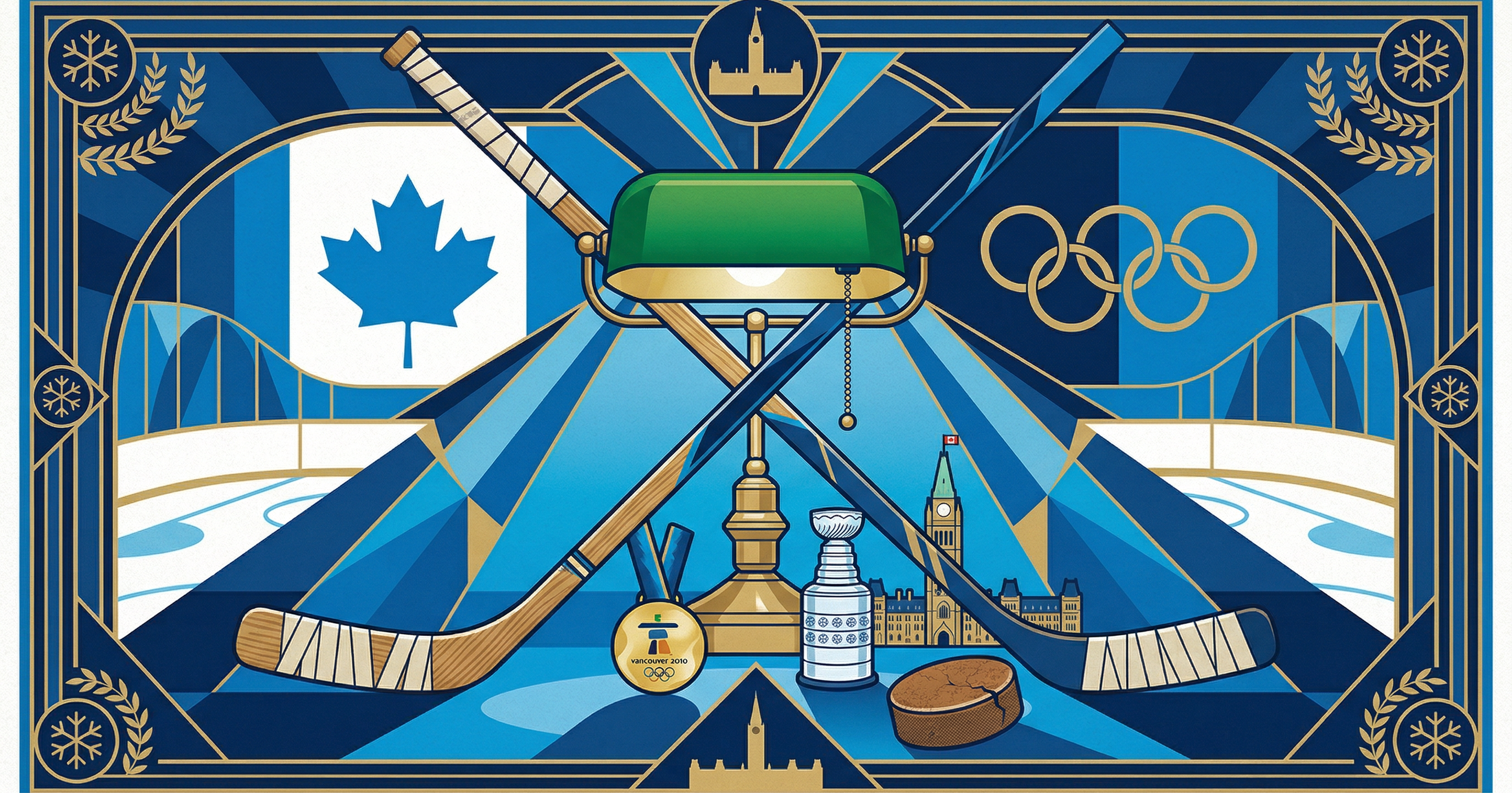 Stephen Harper interviews Wayne Gretzky and Gordie Howe