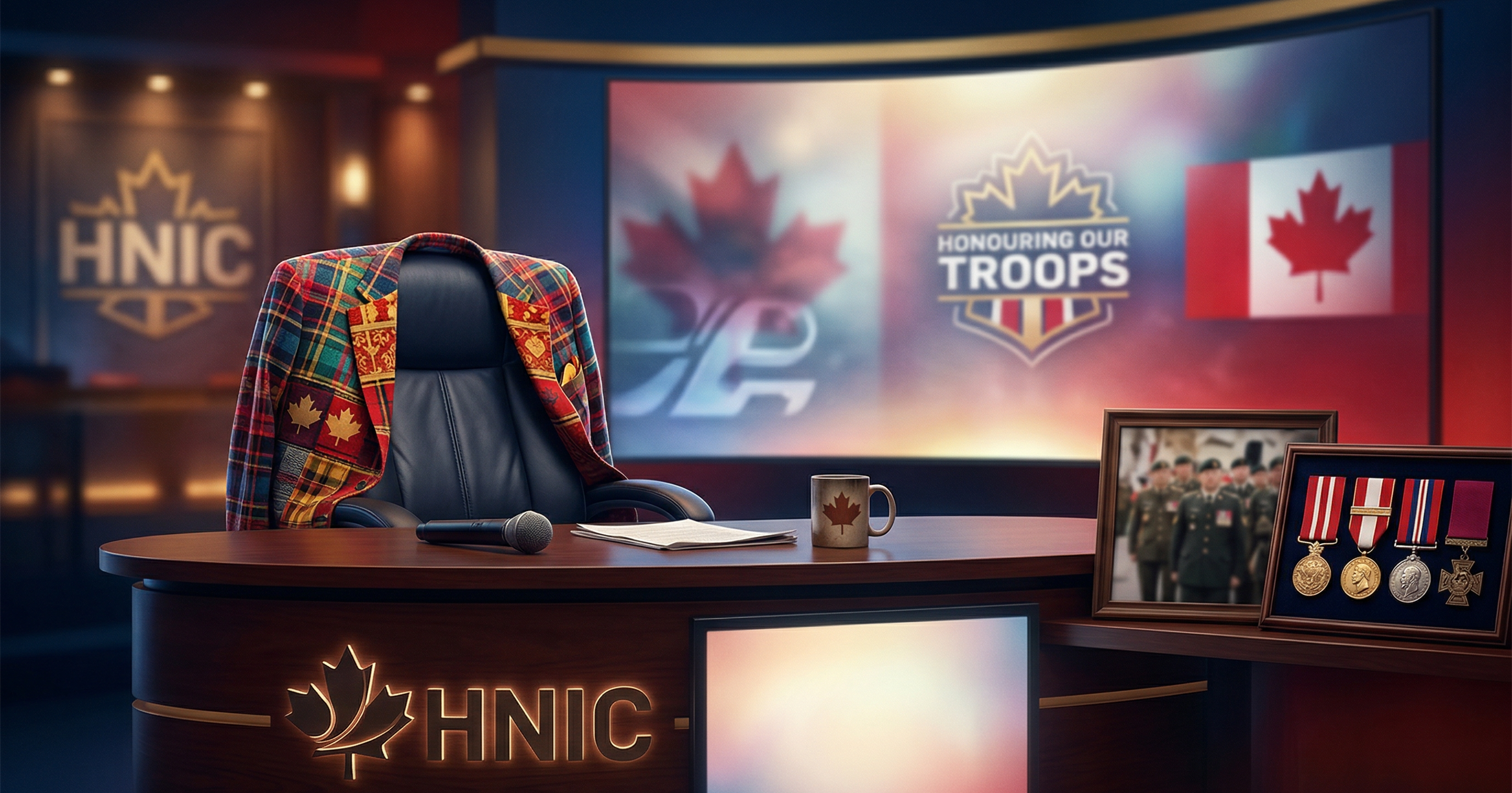 Don Cherry honours the troops