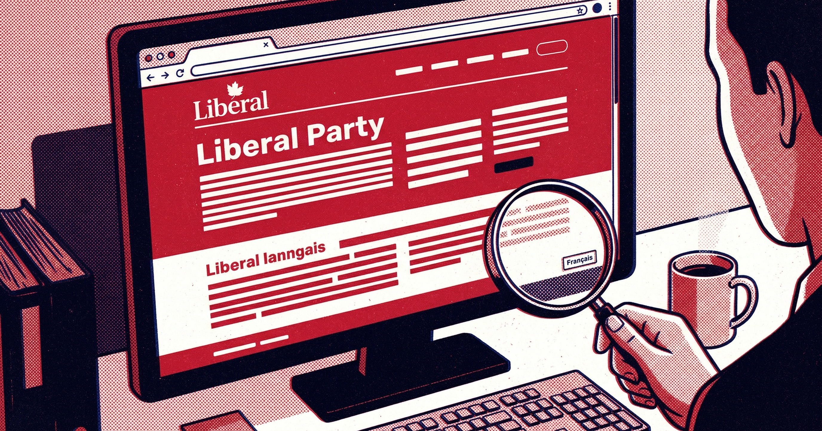 Liberal Party website: French an afterthought?