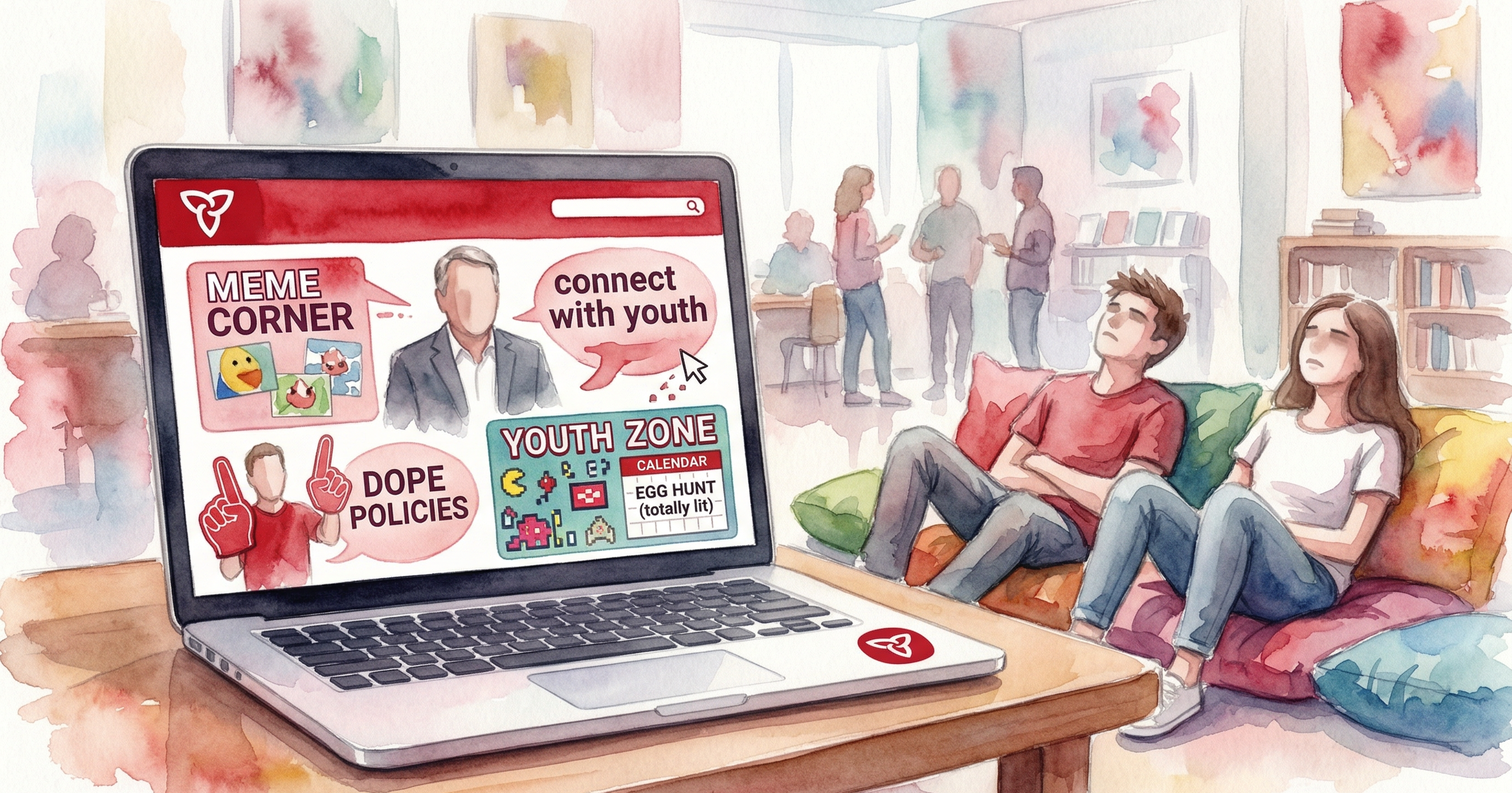 Premier Dad embarrasses the kids