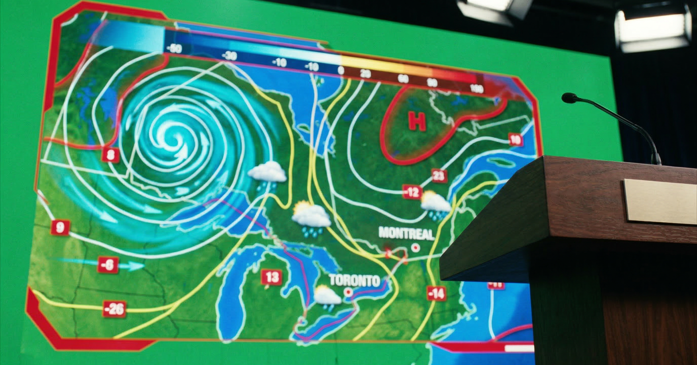 Stephane Dion does the weather