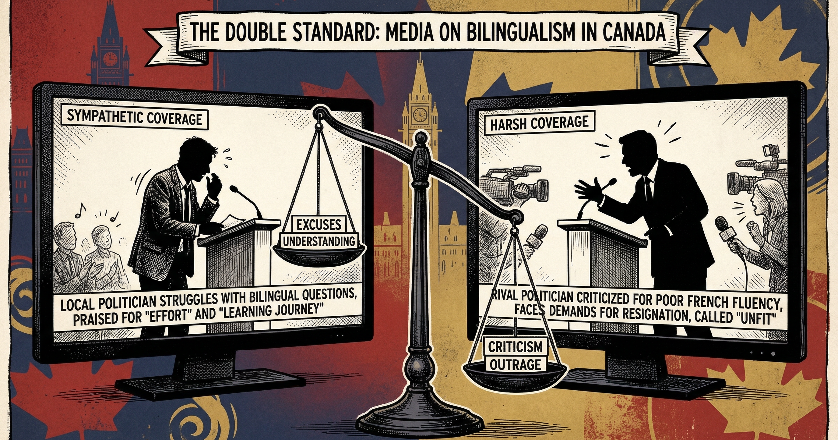 The Media on poorly bilingual leaders