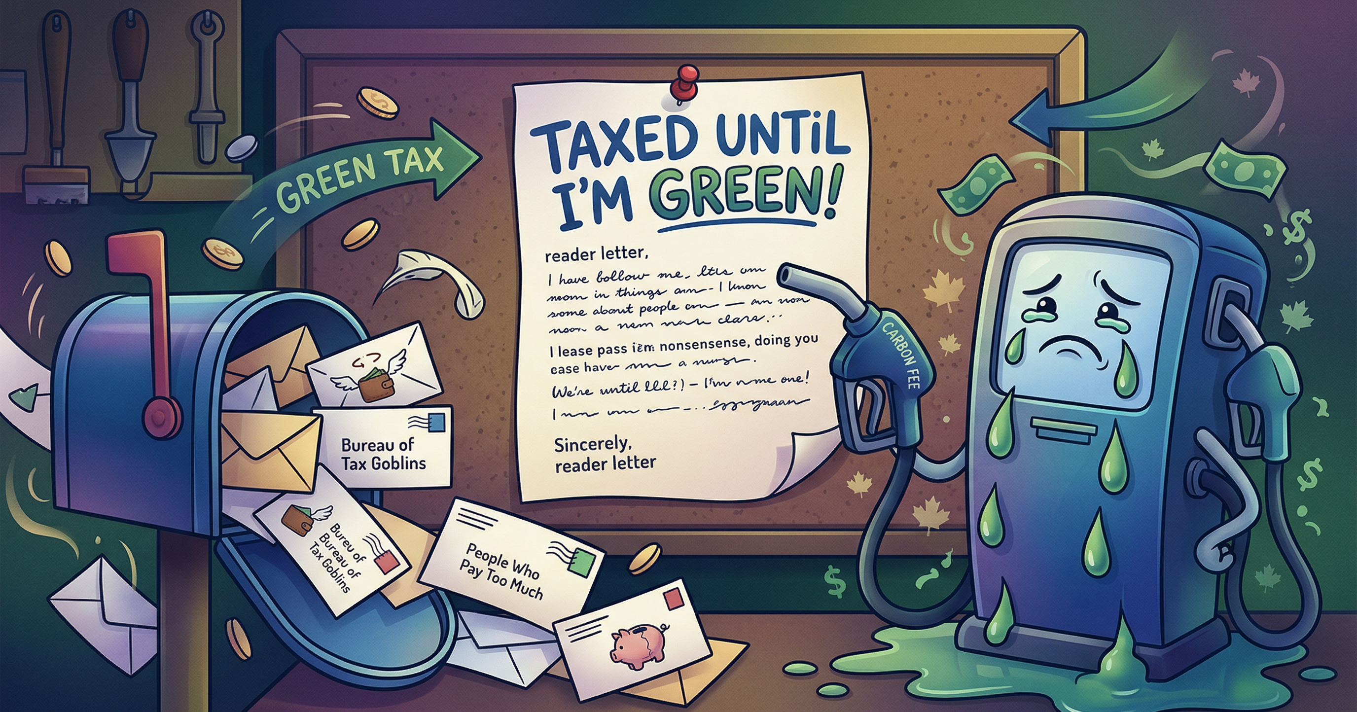 We get letters – Green shift satire